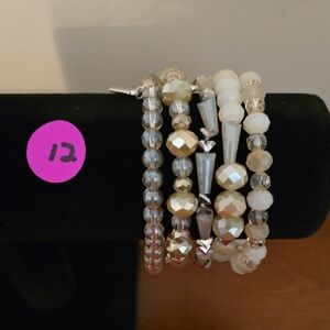 Erimish Gold and Silver Beaded Bracelet Set